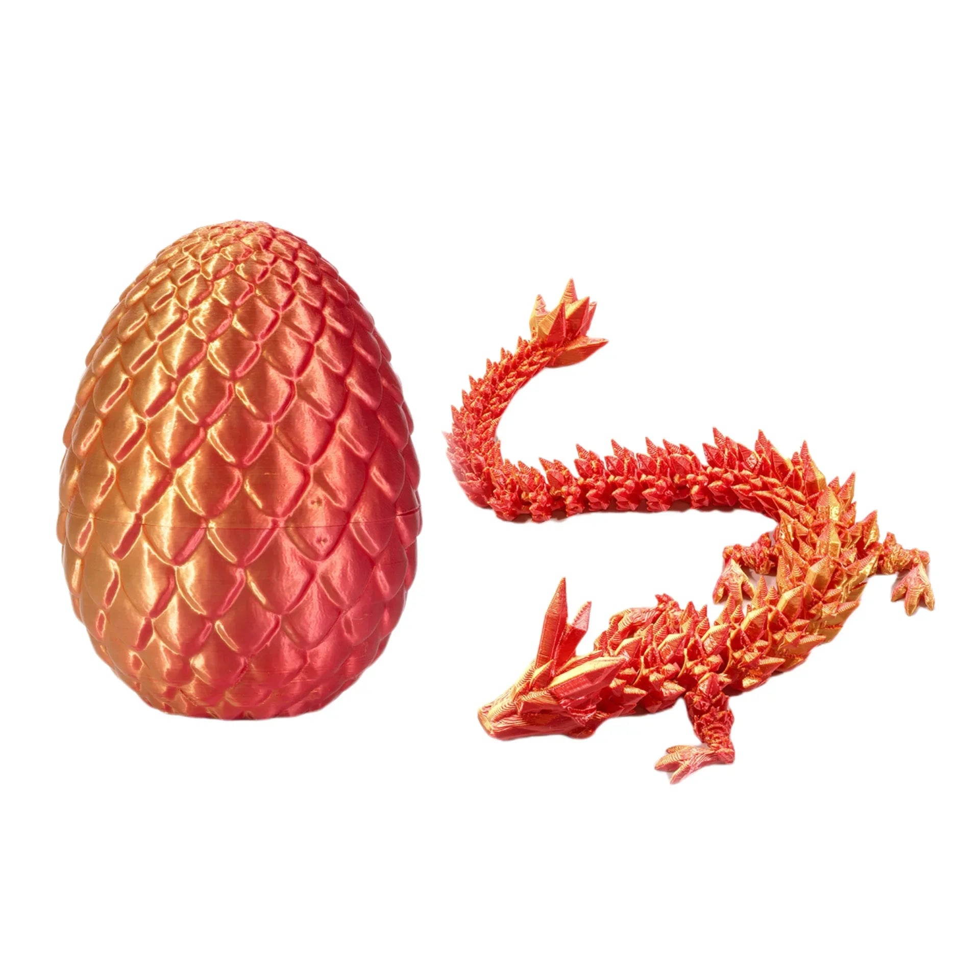 3D Printed Dragon Egg Gift Set – Fully Articulated Crystal Dragon Collectible with Gemstone Ornament | Home Decor Figurine - Image 11
