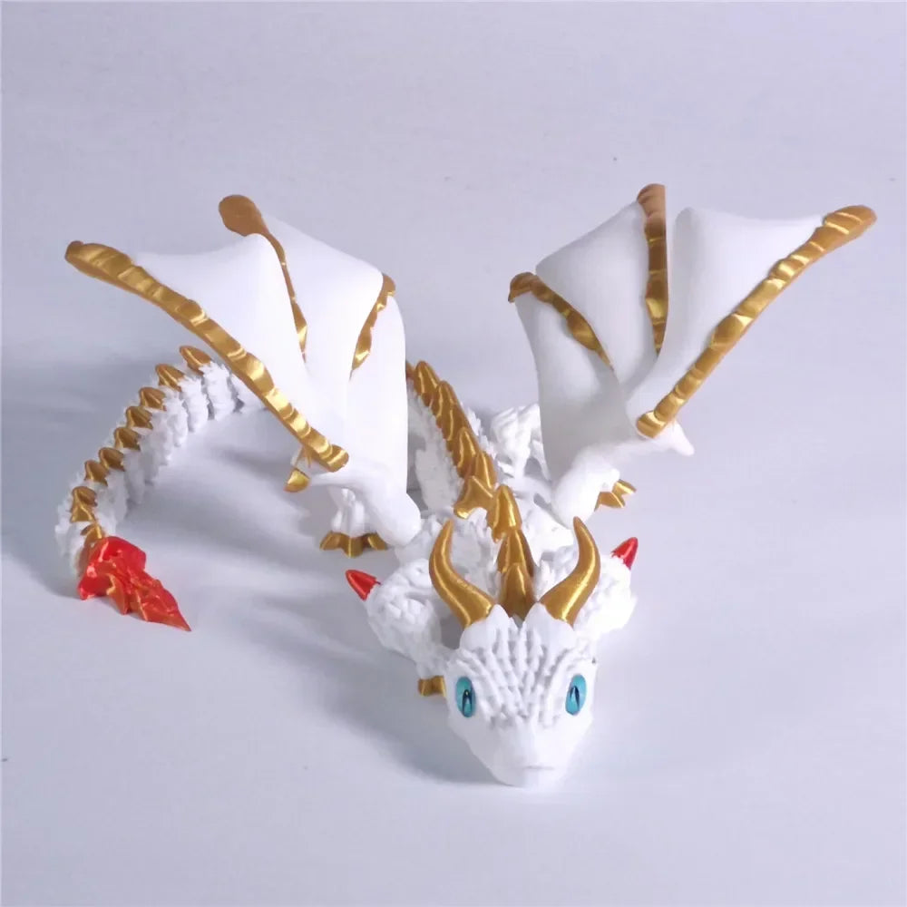 3D Printed Flying Dragon Figures – High-Quality Multi-Jointed Movable Models for Home & Desk Decor - Image 8