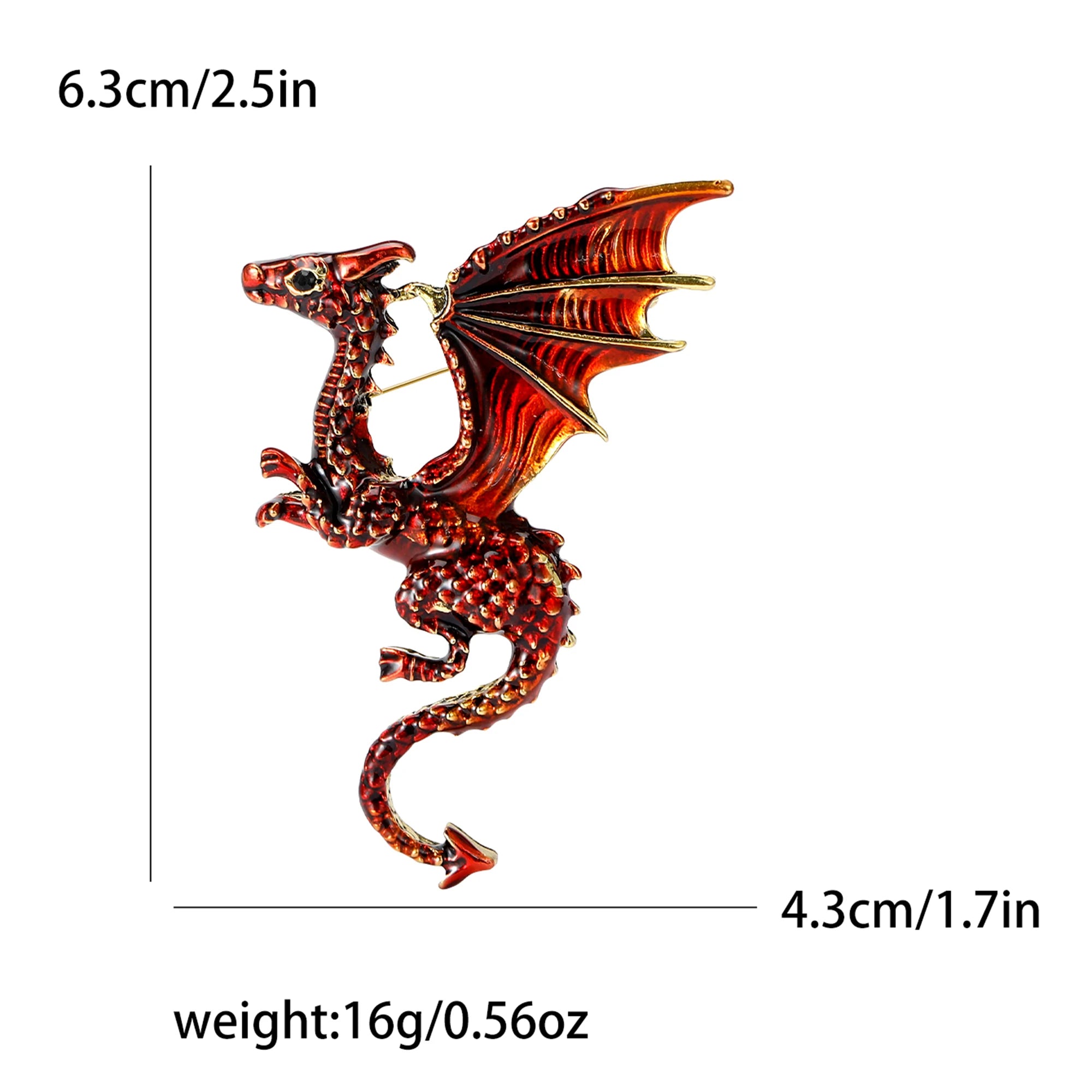 Enamel Dragon Pins for Women - Image 29
