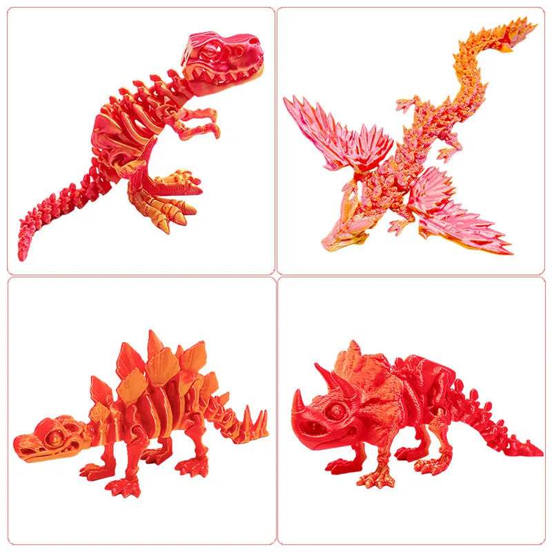 3D Printed Dragon with Movable Wings – Office Desk Accessory & Creative Home Decor - Image 17