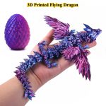 3D Printed Gradient Wings Flying Dragon Egg Set