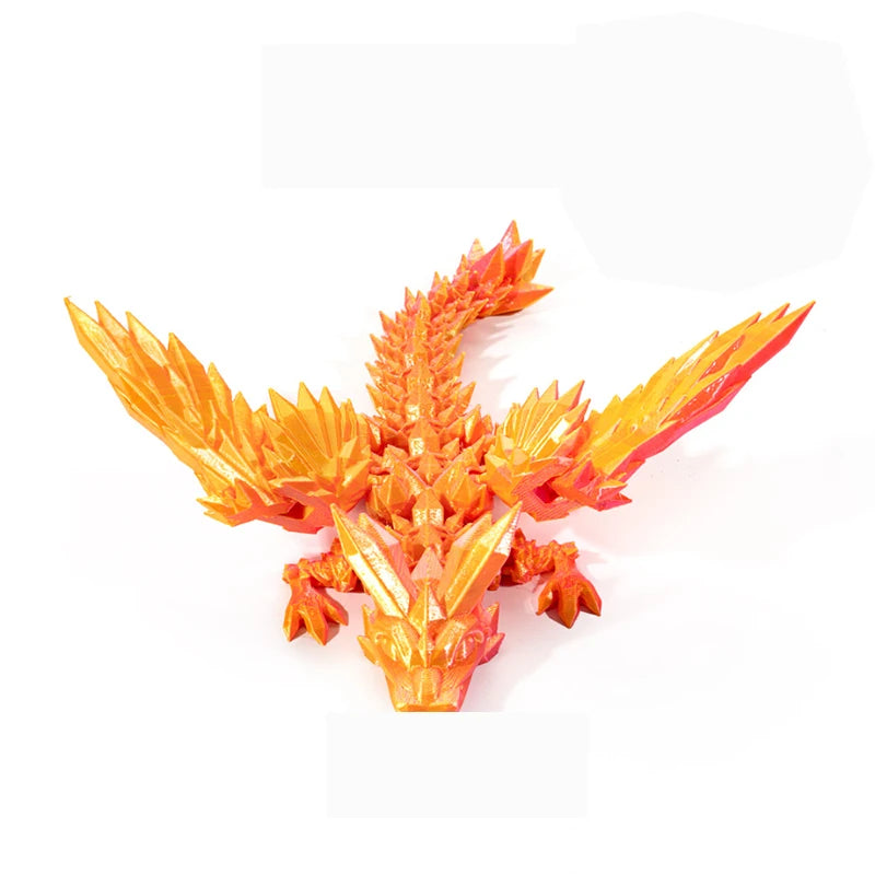3D Printed Articulated Crystal Dragon - Image 7