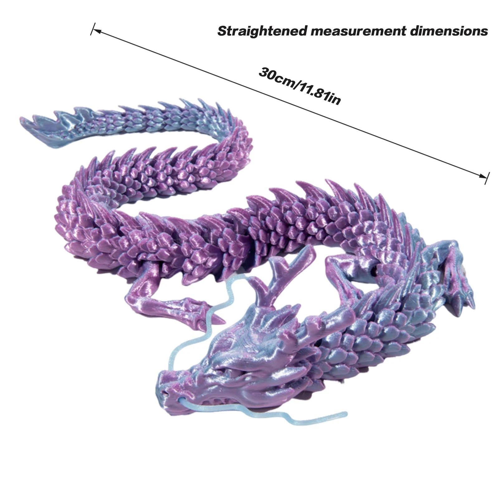 3D Printed Dragon Figures Decor Toy – Multi-Jointed Movable Hand-held Articulated Dragon Ornament - Image 7