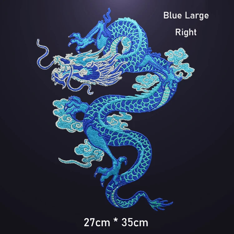 AHYONNIEX High-Quality Large Dragon Patches – DIY Embroidered Sew-On Fabric Stickers for Clothes - Image 24