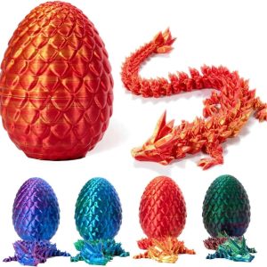 1/2PCS 3D Printed Dragon Egg