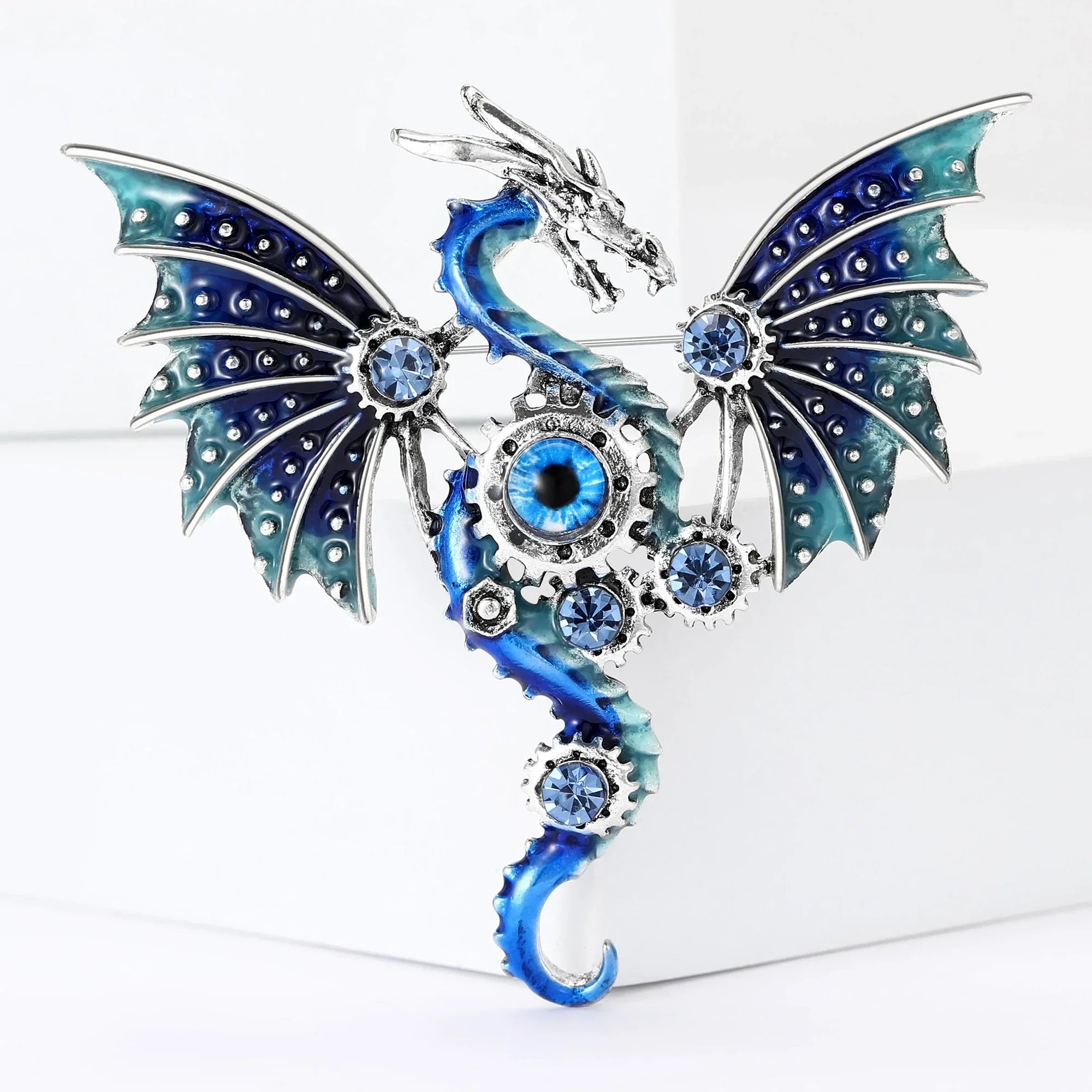 Enamel Mechanical Dragon Pins - Image 8