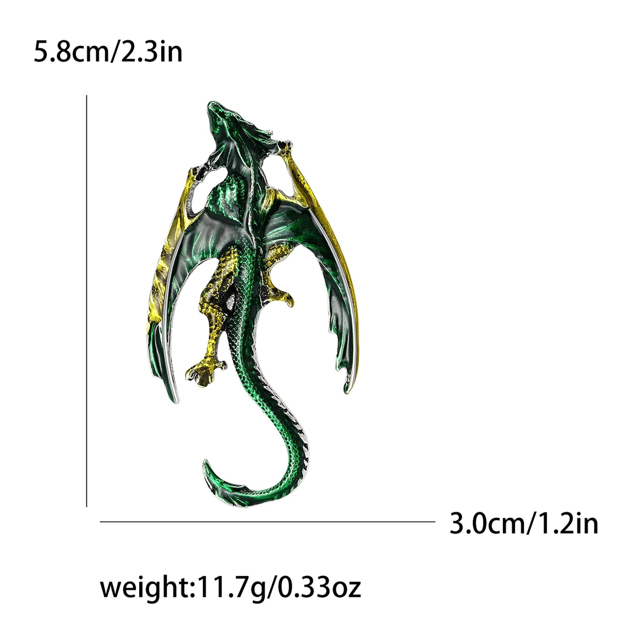 Enamel Dragon Pins for Women - Image 10