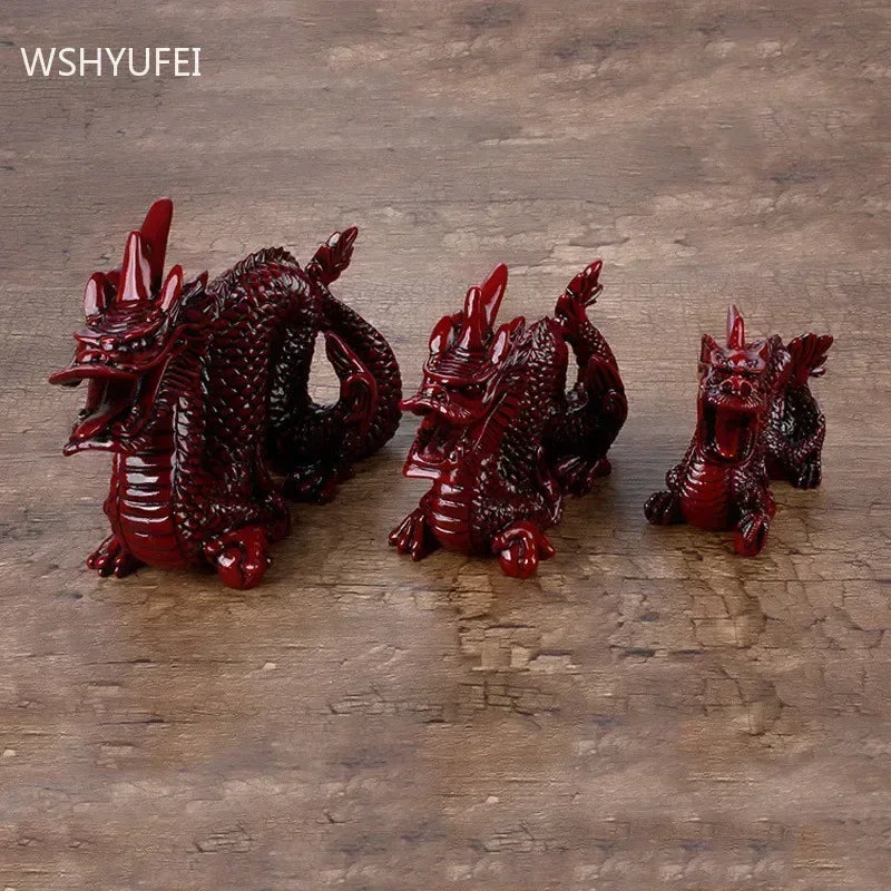 Chinese Zodiac Dragon Resin Ornament – Lucky Feng Shui Living Room Decoration & Birthday Gift - Image 4