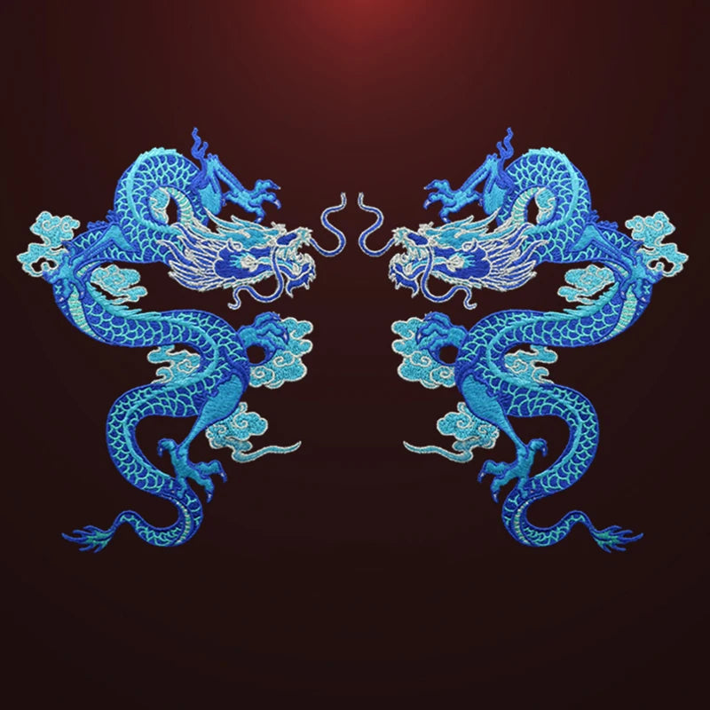 AHYONNIEX High-Quality Large Dragon Patches – DIY Embroidered Sew-On Fabric Stickers for Clothes - Image 3