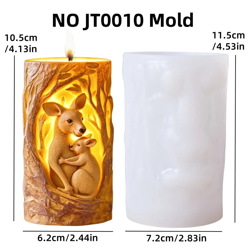 Dinosaur & Dragon Wings Relief Cylindrical Silicone Mold – Resin & Gypsum Craft Mold - Image 21