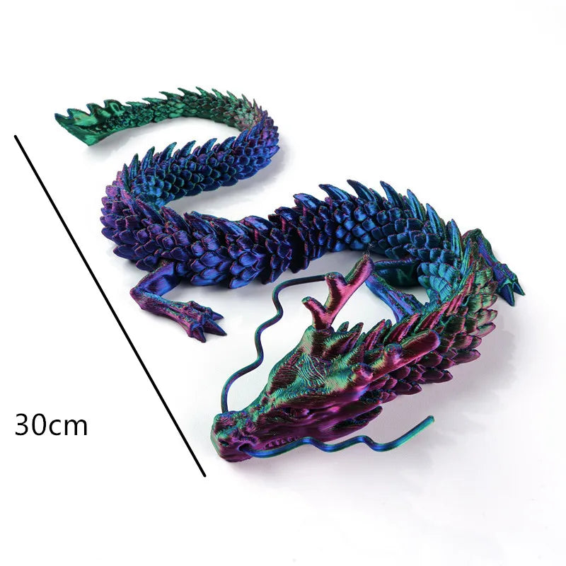 3D Printed Dragon Figures Decor Toy – Multi-Jointed Movable Hand-held Articulated Dragon Ornament - Image 4