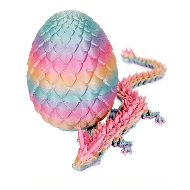 1/2PCS 3D Printed Dragon Egg with Full Articulated Dragon – Movable Desktop Toy & Collectible Ornament - Image 26