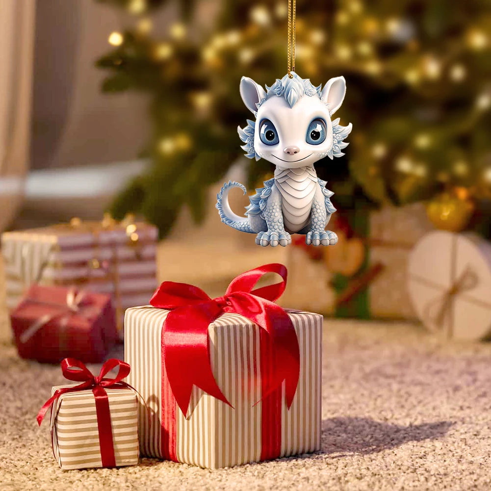 Christmas Tree Dragon Baby Pendant - Image 4