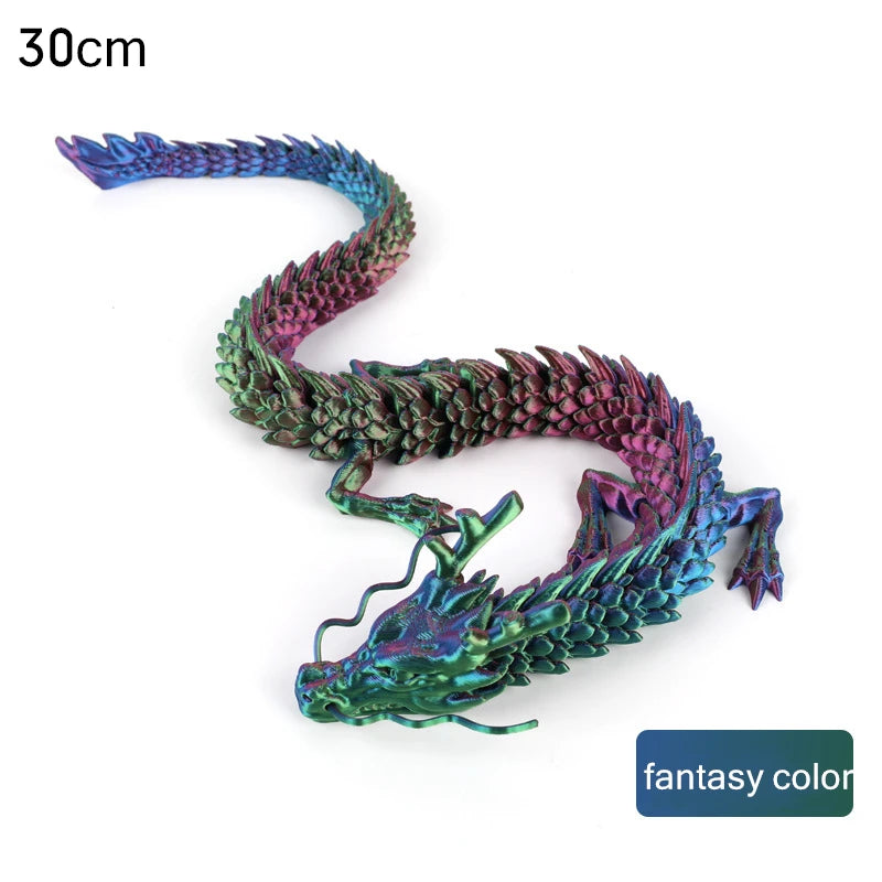 150cm Huge 3D Printed Jointed Loong Dragon Ornament – Creative Decor for Plants, Rockery & Fish Tank Landscaping - Image 9
