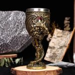Dragon Wine Glass with Silver Sword