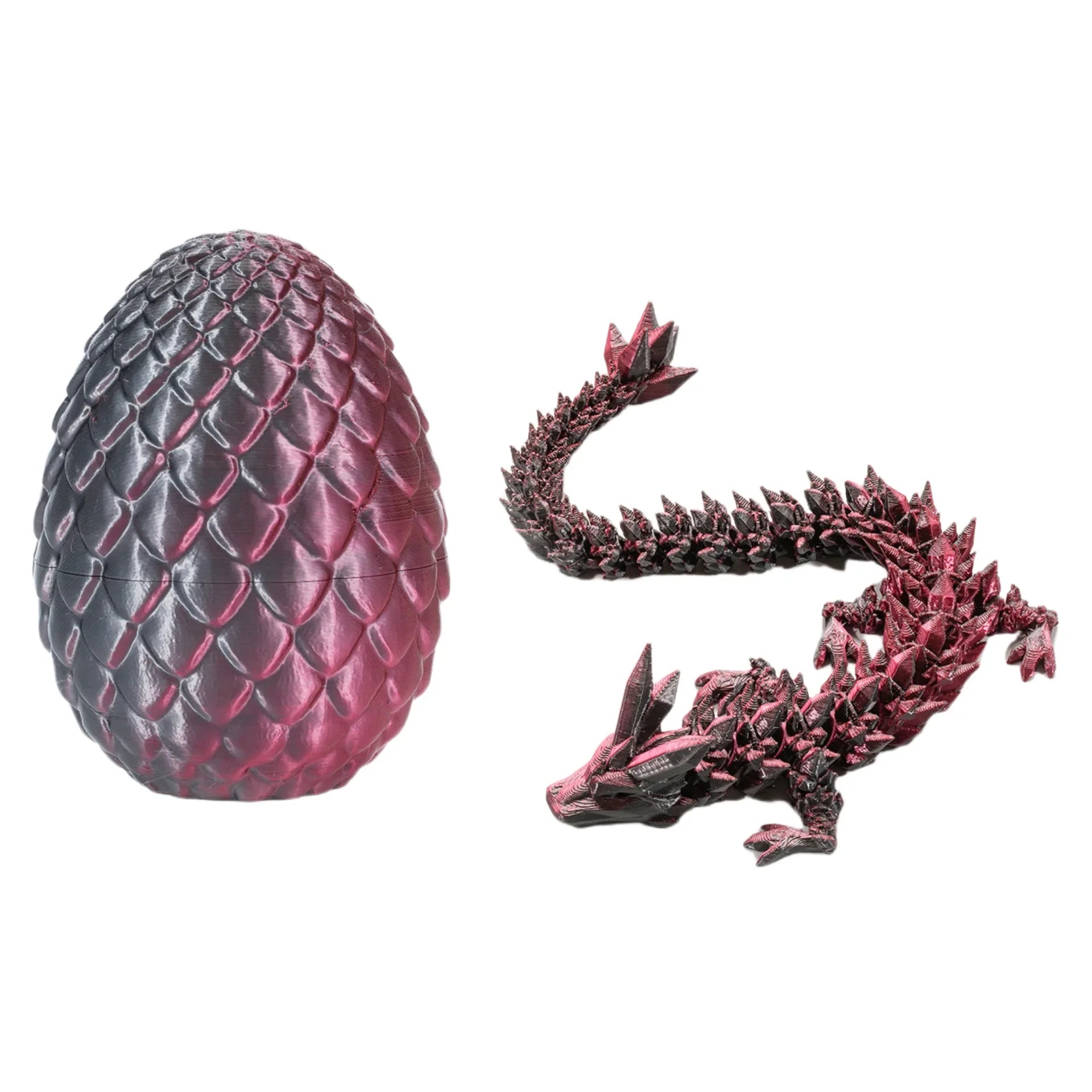 3D Printed Dragon Egg Gift Set – Fully Articulated Crystal Dragon Collectible with Gemstone Ornament | Home Decor Figurine - Image 8