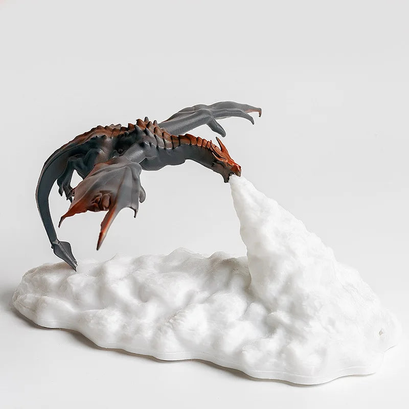 3D Printed Fire & Ice Dragon LED Night Lamp - Image 9