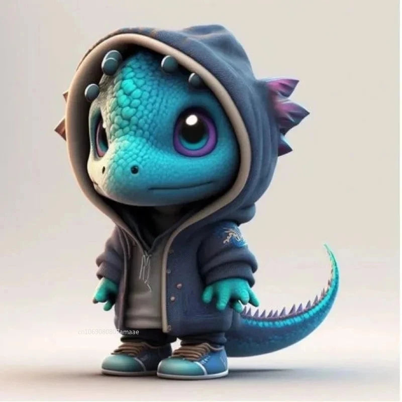 Cool Baby Dragon Resin Statue - Image 3