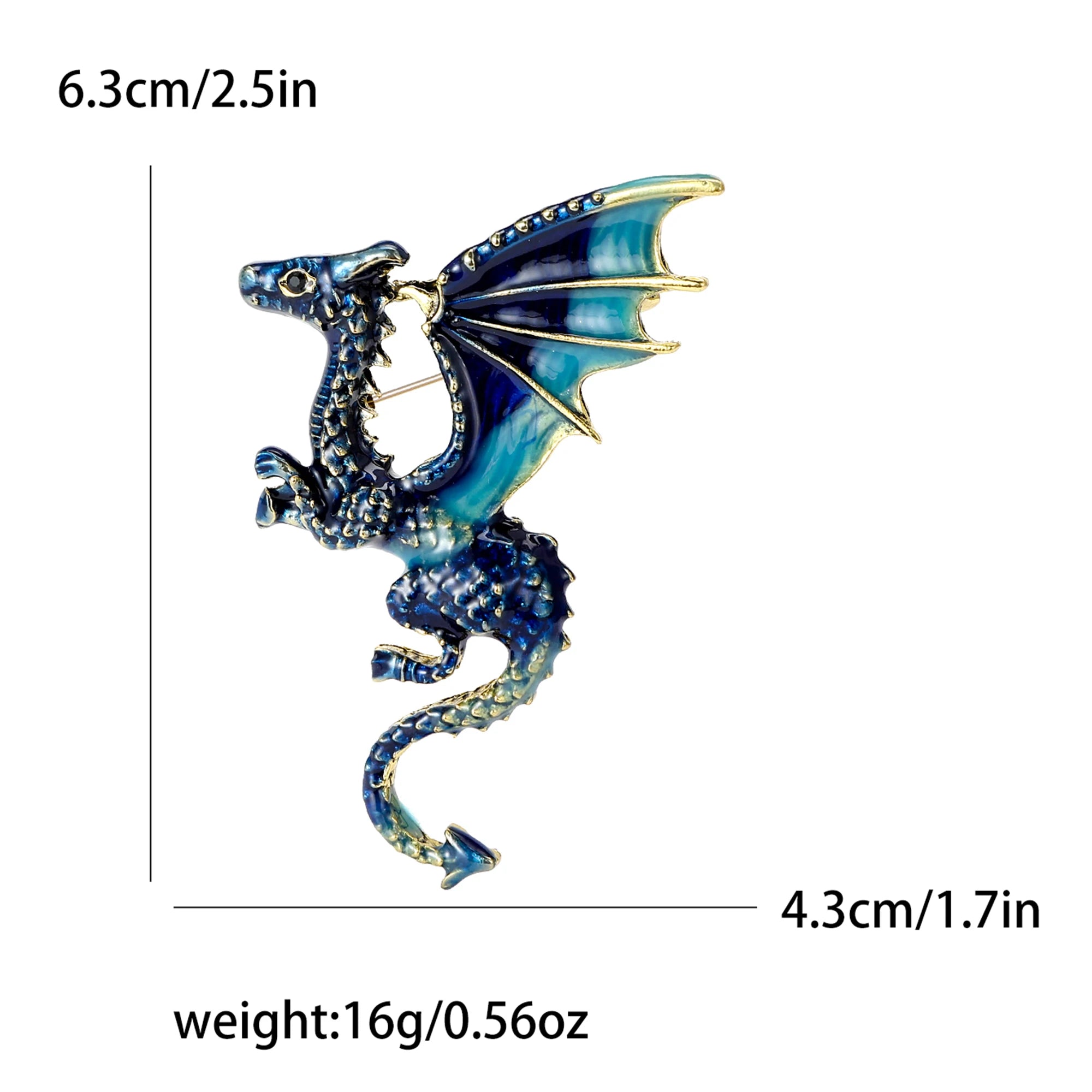 Enamel Dragon Pins for Women Rhinestone Flying Dragons Animal Brooch Banquet Party Backpack Gifts Jewelry Accessories - Image 18