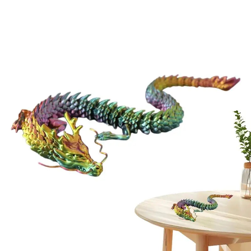 3D Printed Articulated Dragon – Large Flexible Joint Dragon Figurine for Home Decor & Collectors - Image 2