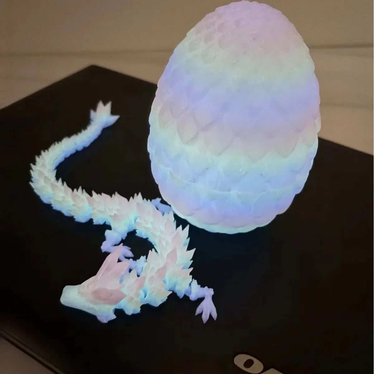 3D Printed Dragon Egg with Fully Articulated Dragon - Image 9