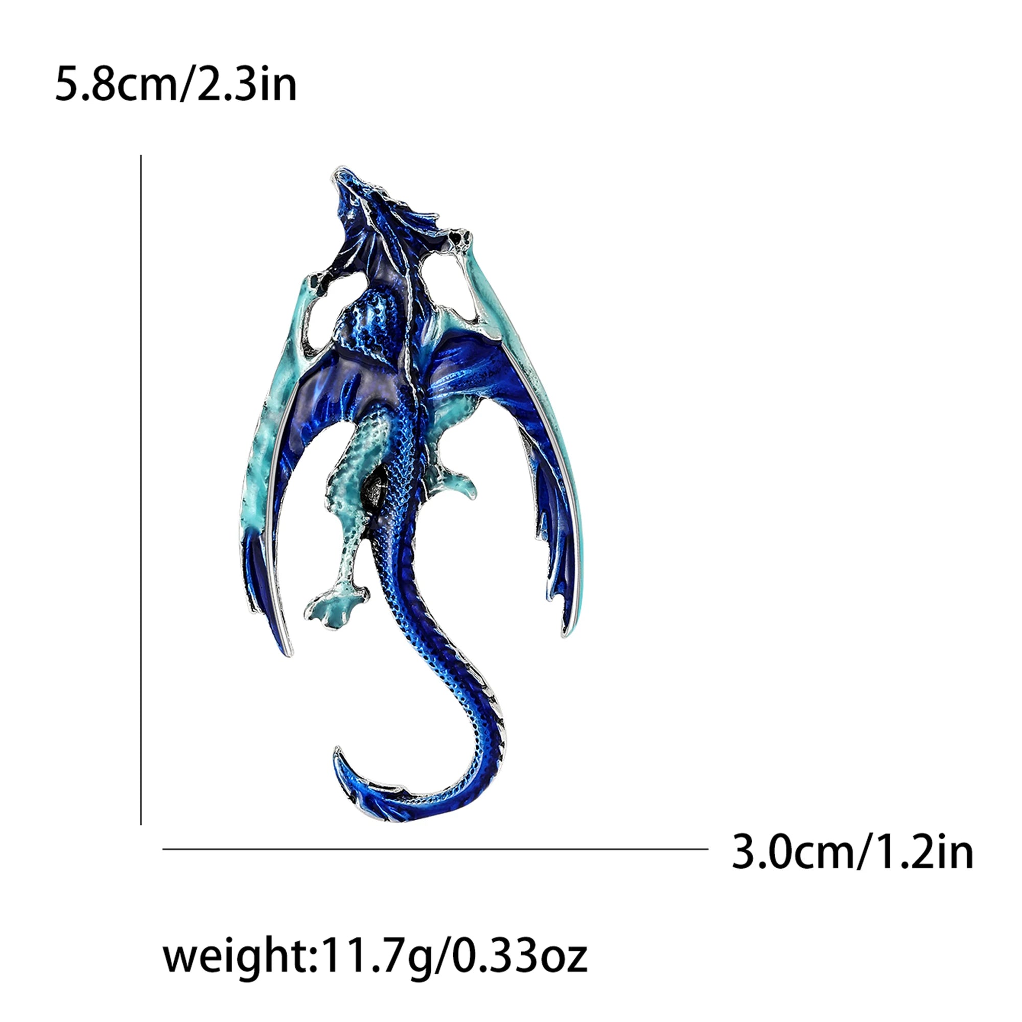 Enamel Dragon Pins for Women Rhinestone Flying Dragons Animal Brooch Banquet Party Backpack Gifts Jewelry Accessories - Image 28