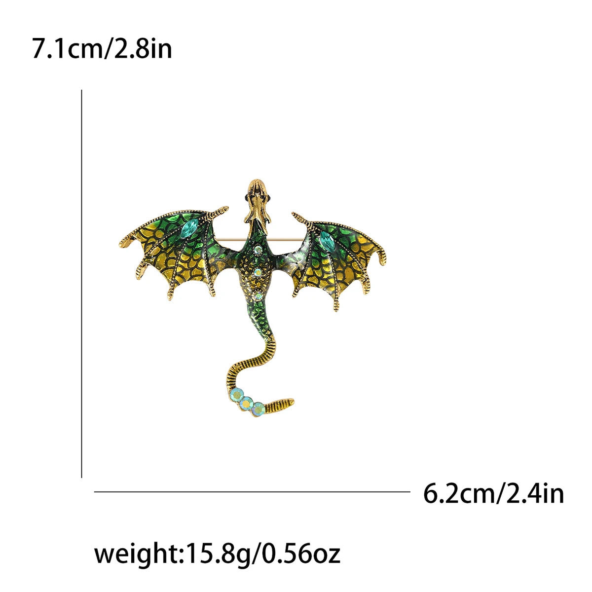 Enamel Dragon Pins for Women - Image 18