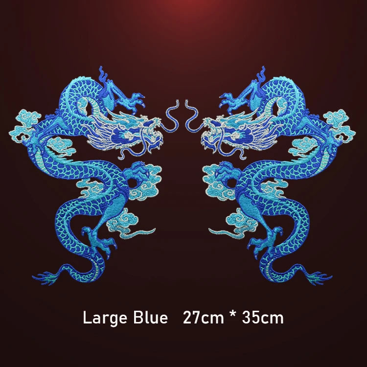 AHYONNIEX High-Quality Large Dragon Patches – DIY Embroidered Sew-On Fabric Stickers for Clothes - Image 18