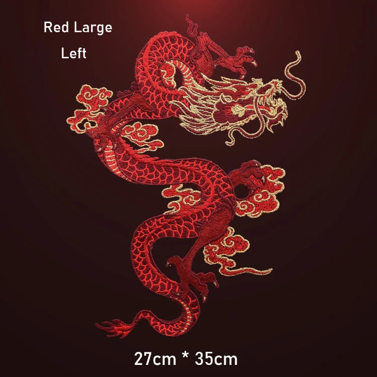 AHYONNIEX High-Quality Large Dragon Patches – DIY Embroidered Sew-On Fabric Stickers for Clothes - Image 21